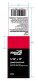 National Hardware 180182 Square Key Stock 5/16 inch x 12 inches Zinc Plated