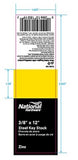 National Hardware 180190 Square Key Stocks 3/8 in. x 12 in. Zinc Plated