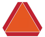 Hillman 840628 Slow Moving Vehicle Safety Sign, Size 14" x 16"