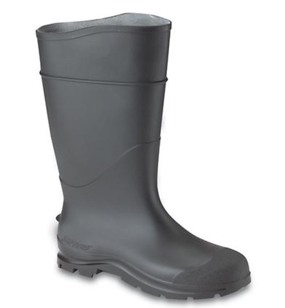 Servus 18822-BLM-100 Unisex Rubber Knee-High Rain Boots Black Size 8