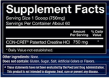 Creatine HCL Powder - Highly Soluble & Bioavailable - Unflavored (60, 1.58oz)
