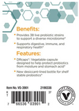 Probiotic - 75 Billion CFUs - Promotes Digestive Wellness (30 Plant-Based Caps)