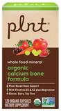 Organic Calcium Bone Formula - Plant-Derived Bone Support w/ Vitamins, 120 Caps
