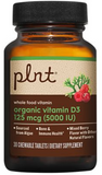 Organic VitaminD3 - 125 MCG (5,000 IU) Whole Food Vitamin - Mixed Berry -30 Tabs