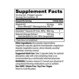 Natural Vitamin K2 MK-7 with MenaQ7 - Supports Bone Health - 100mcg, 60 Capsules