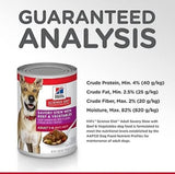 Hill's Science Adult Savory Beef and Vegetables Stew Wet Dog Food 12.8 oz. 1 Can