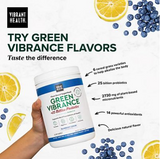 Green Vibrance Plant-Bd Superfood Powder + 25B Probiotics - Blue Lemon (25 Srvs)
