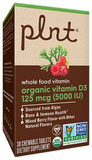 Organic VitaminD3 - 125 MCG (5,000 IU) Whole Food Vitamin - Mixed Berry -30 Tabs