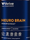 Neuro Brain - Cognitive, Focus & Memory Support - Caffeine-Free (30 Veg Cap)