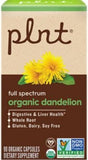 Organic Dandelion - Whole Root for Digestive & Liver Health, 90 Organic Capsules