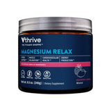 Magnesium Relax Powder, Stress Relief & Muscle Relax, Raspberry Lemon -8.5 oz