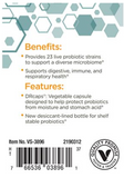 Probiotic - 35 Billion CFUs - Enhances Digestive Health (60 Vegetable Capsules)