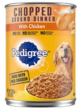 Pedigree 10228260 - Chopped Ground Dinner Loaf Pate Chicken, 1 Can, 13.2 oz.