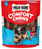Milk-Bone Comfort Chews Dog Treats with Unique Chewy Texture and Real Beef, 16ct