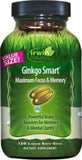 Ginkgo Smart for Focus & Energy - 50mg TMG Trimethylglycine (120 Softgels)
