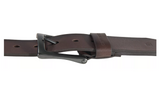 Carhartt 2203-20 Men's Burnished Leather Box Buckle Belt, 1.5 in, Brown, Size 38