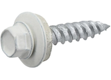 Hillman 47726 White Painted Head Self-Piercing Sheeter Screw #10 x 1", 102-Pack