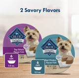Blue Buffalo Delights Adult Chicken & Sirloin Pate Wet Dog Food - Count of 12