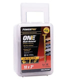 Hillman 116968 Power Pro One Wafer-Head Yellow Multi-Material Screws #10 x 3"