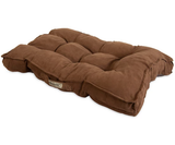 Retriever 85450 Rectangular Tufted Gusset Pillow Pet Bed Brown, 34 in. x 24 in.