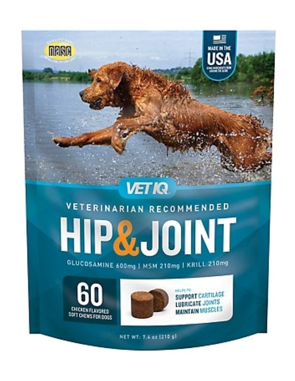 VetIQ 140 Hip & Joint Dog Chewy Chicken, 00140