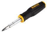 DeWalt DWHT68000 Max Fit 11-in-1 Multi-Bit Screwdriver, Double-Ended Bits, Shaft Storage - Quantity 1