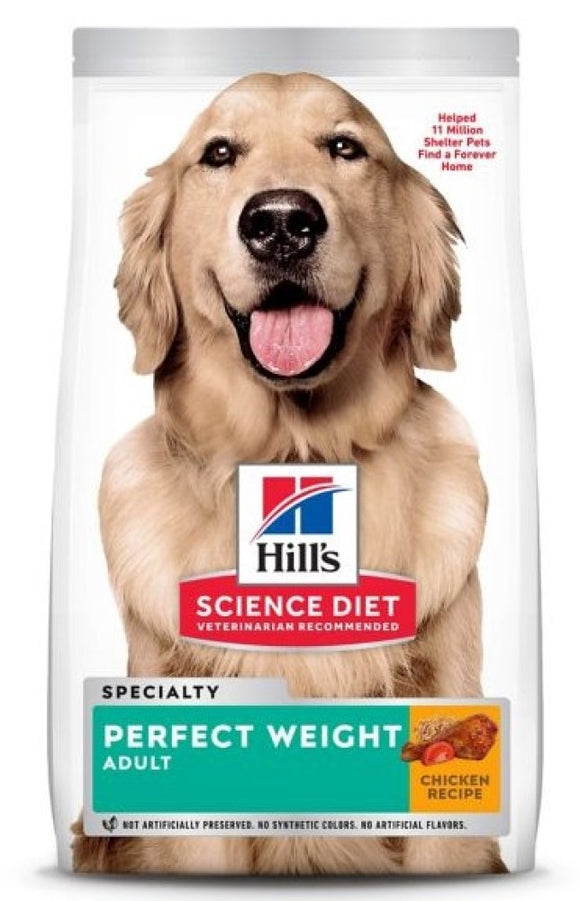Hill's Pet Nutrition Science Diet Adult Perfect Weight Dog Food, 12LB
