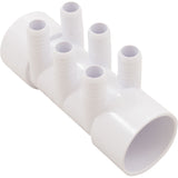 Custom Molded 21024-000-100 Manifold, 2"s x 2"s x (6)3/4"b, Flow Thru