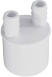 CUSTOM MOLDED PRODUCTS 21033-000-000 Barb Manifold 1"Spigot x 3/8"Barb 2 Port