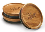 Ball 2141327 Wooden Regular Mouth Lids, 3-Pack