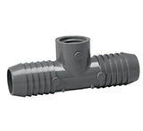 Lasco Fittings 1402-015 1.5" Inserts Combination Tee Insert x Insert x FPT Gray