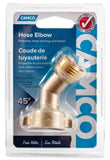 Camco 22605 Hose Elbow 45 Degrees Fitting Brass Brown