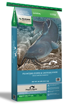 Nutrena Nature's Canvas 38802 - Farm Pond Floating Catfish Feed, 40 lb.