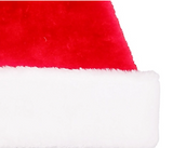 Red Shed Deluxe Red Santa Hat - Plush Christmas Hat with Fur-Like Trim, 17" x 12