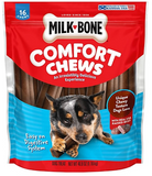 Milk-Bone Comfort Chews Dog Treats with Unique Chewy Texture and Real Beef, 16ct