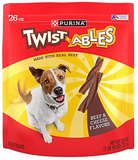 Purina Twistables Beef and Cheese Flavor Treats for Dogs - 26 oz. Pouch