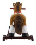 Red Shed Musical Horse Rocker Toy Classic Rocking Horse w/ Music & Movable Mouth