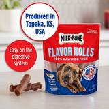Milk-Bone Flavor Rolls Chicken Doodle Dandy 100% Rawhide Free Dog Treats, 5 ct.