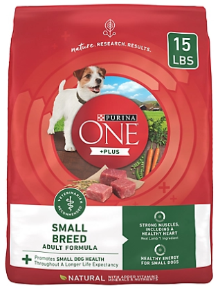 Purina 17800179799 ONE Plus Small Breed Lamb and Rice Formula Dry Dog Food 15 lb