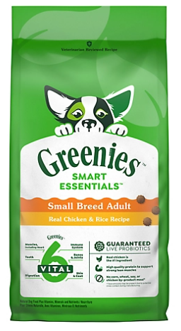 Greenies Smart Essentials, Small Breed Adult Real Chicken & Rice Recipe, 5.5 lb.