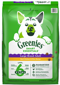 Greenies Smart Essentials, Large Breed Adult, Real Chicken & Rice Recipe 15 lb.