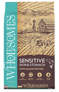 Wholesomes 2100084 Sensitive Skin & Stomach with Salmon Protein, 10 lb.