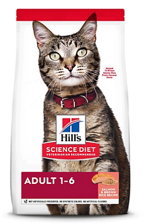 Hill's Science Diet  608508 Adult Salmon & Brown Rice Recipe Dry Cat Food 15 lb.