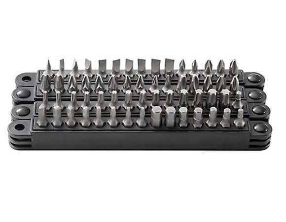 Barn Star BN20220728 Chrome Vanadium Steel Bits Set with Folding Rack, 60 Pieces