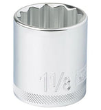 DeWALT DWMT86473OSP Chrome SAE 12-Point Short Socket, 1/2 in. Drive 1-1/8 in. L.