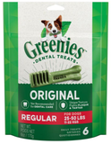 Greenies 10123470 Original Natural Dental Care Dog Treats, 6 oz., 6 ct.