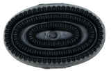 Partrade 244170 Junior Hard Rubber Curry Horse Comb, Black