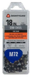 CountyLine 25072TSC Chainsaw Chains 18 Inch 72 Link Semi Chisel Steel