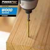 Hillman 48603 Power Pro Premium Exterior Wood Screws #10 x 3-1/2", 55 Pcs.