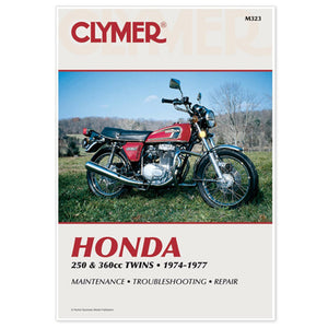 Clymer M323 Manual for Honda 250 & 360CC Twins 74-77